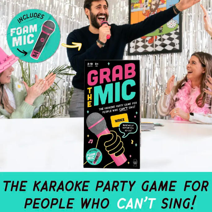 Mroace Karaoke Style Party Game With Foam Microphone