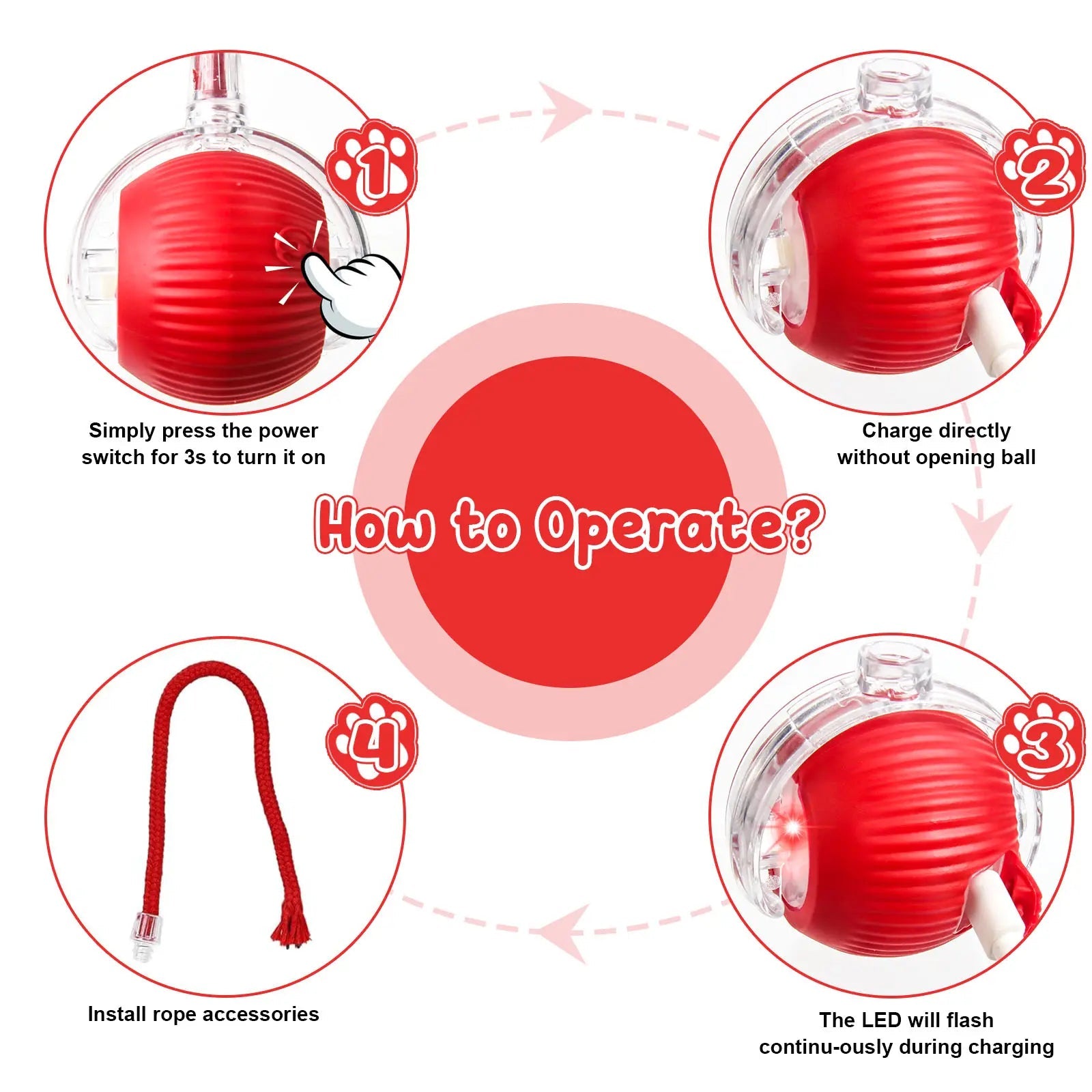 Morace Cat&Small dog Toy