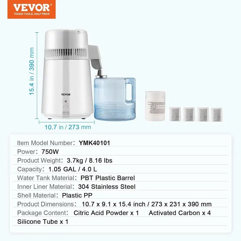 Mroace 1.1 Gal Water Distiller