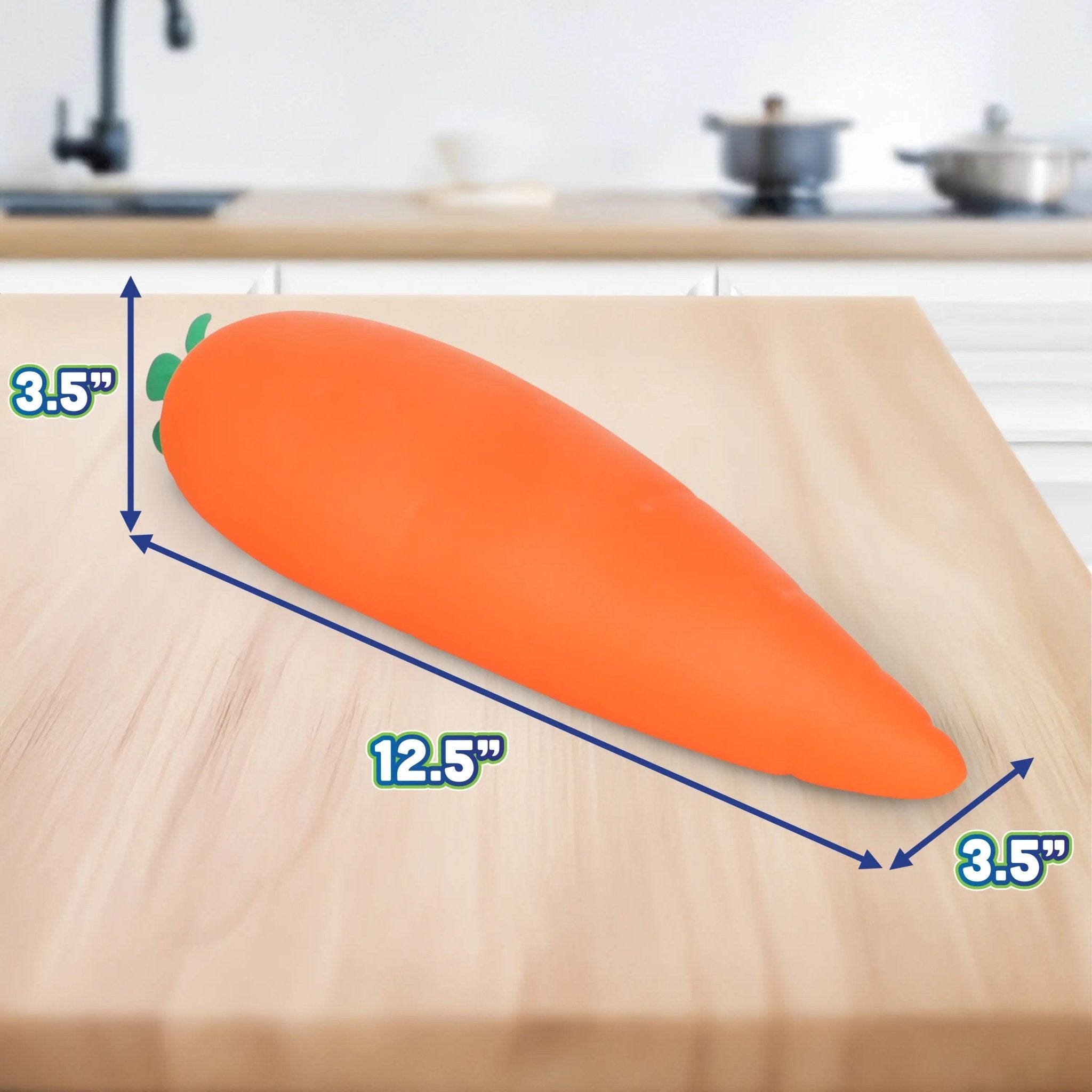Mroace 11.5-Inch Squishy Carrot Stress Relief Toy