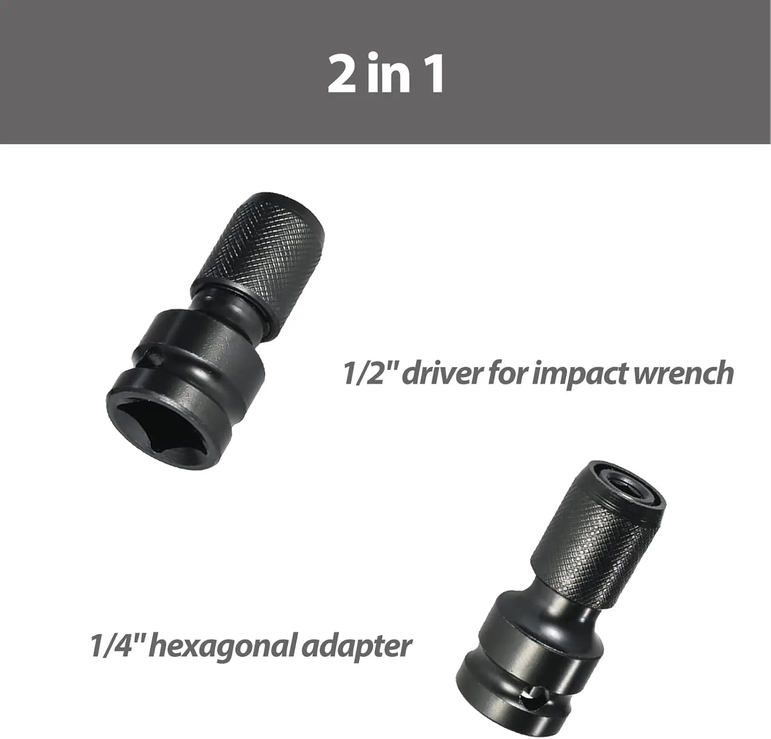 Mroace 1/2 to 1/4 Socket Adapter Converter Impact Wrench Drill Bit Set