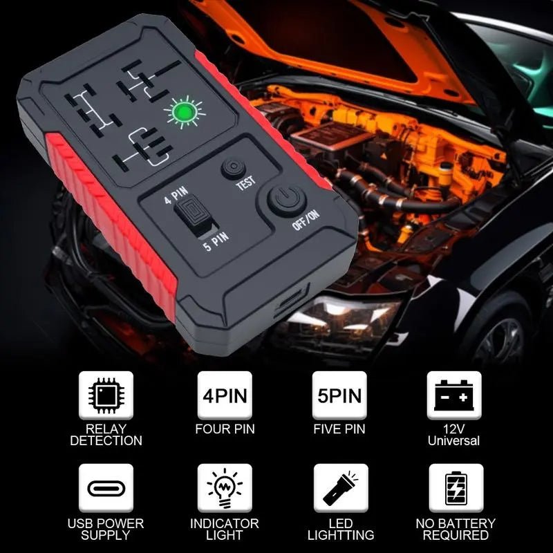 Mroace 12V Circuit Tester LED Lighting Car Relay Tester