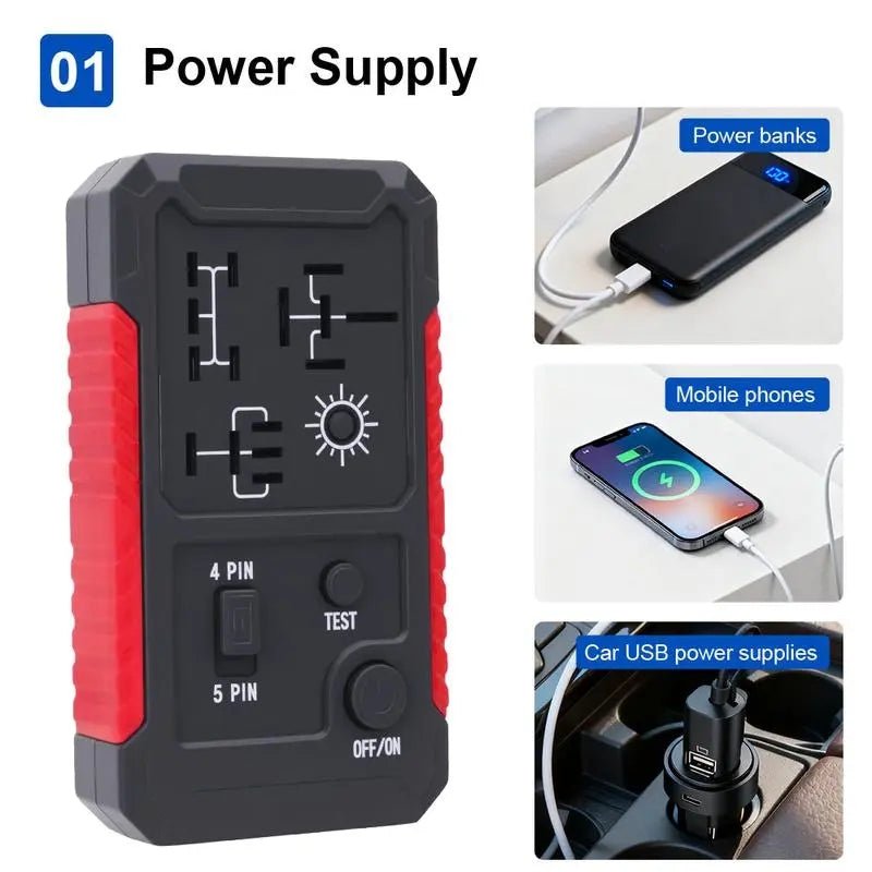 Mroace 12V Circuit Tester LED Lighting Car Relay Tester