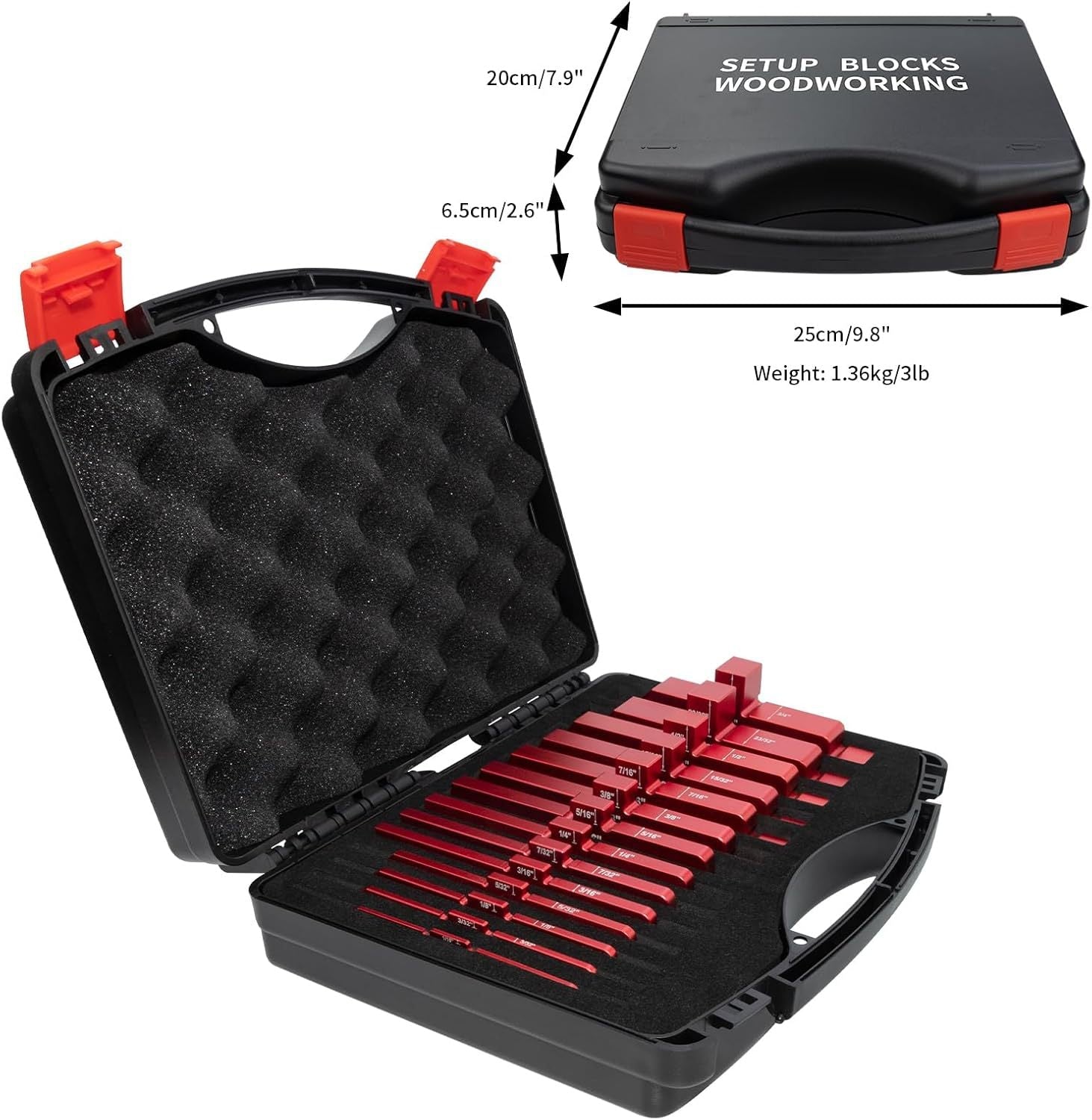 Mroace 14-Piece Precision Aluminum Setup Blocks🔥