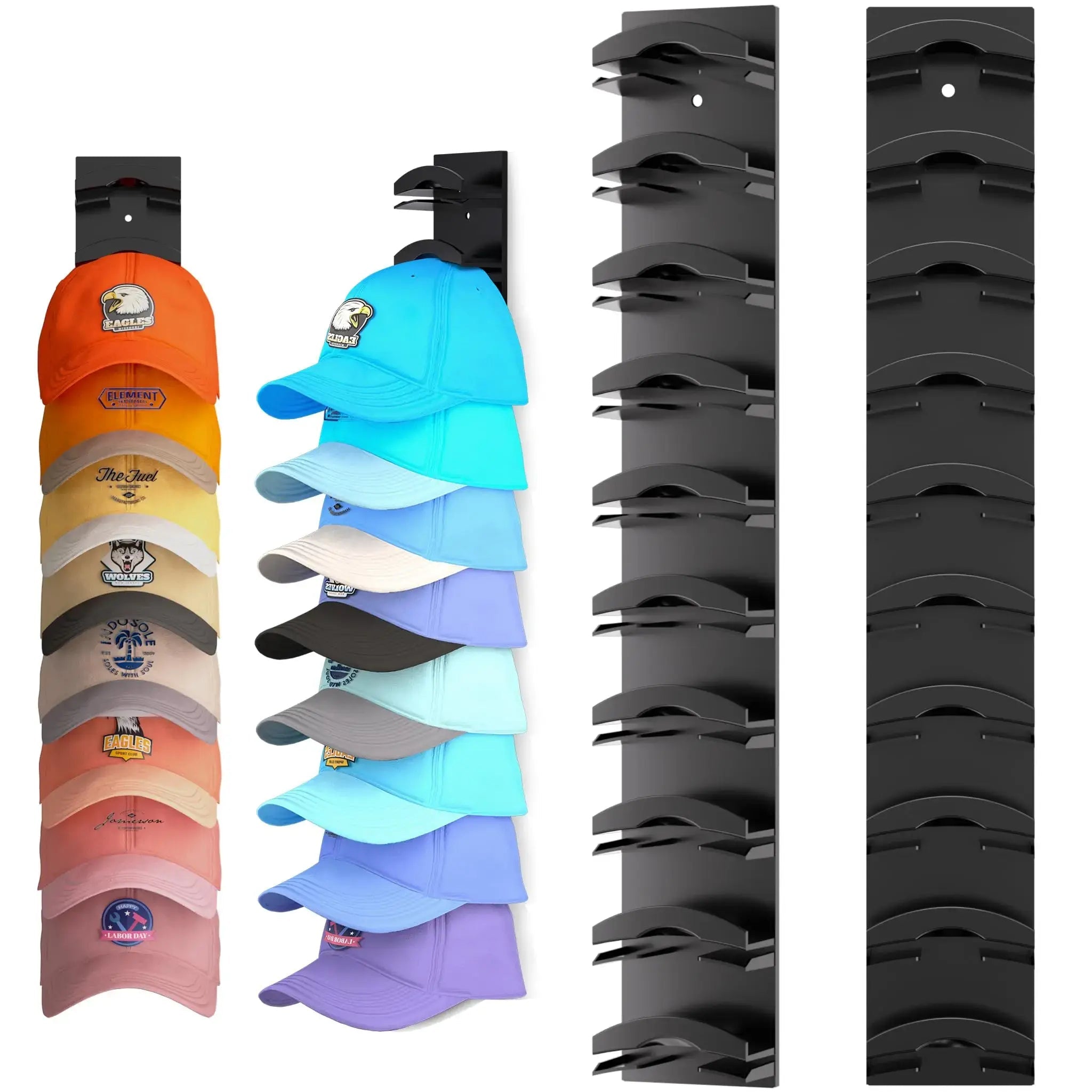 Mroace 2 Hat Organizer Wall Mounted Baseball Cap Rack