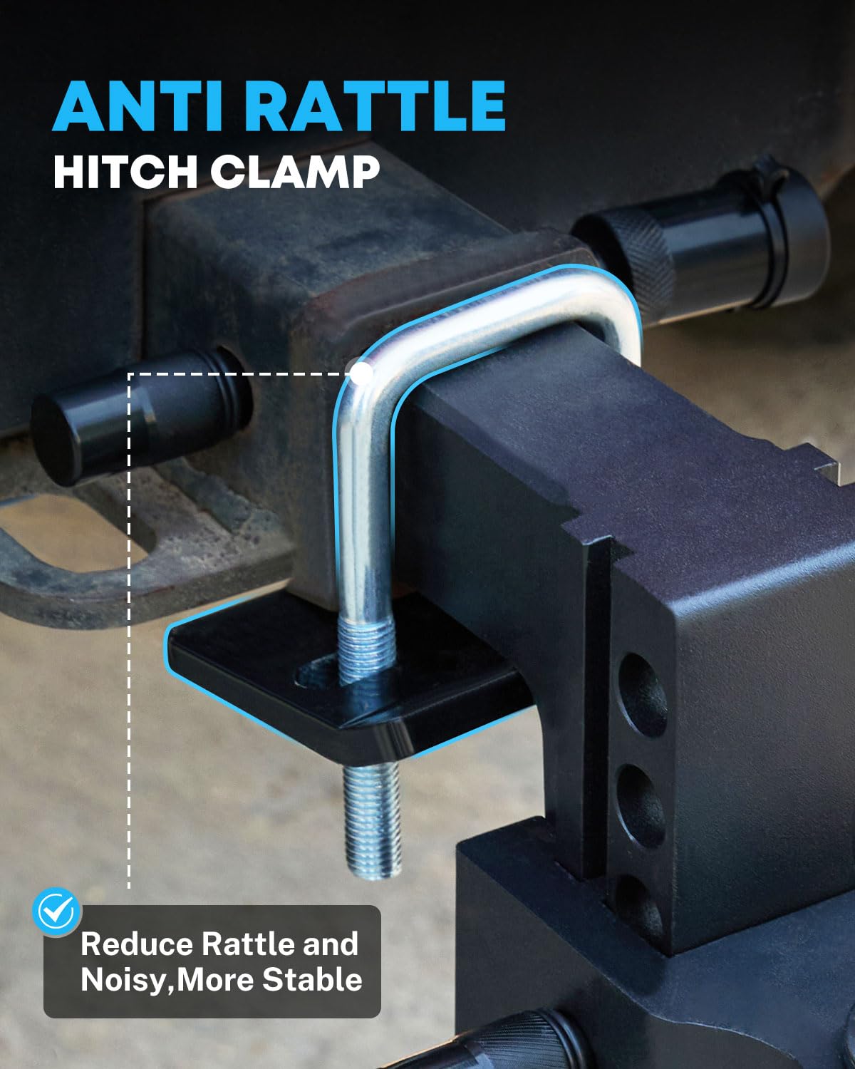 Mroace 2-in-1 Adjustable Trailer Hitch