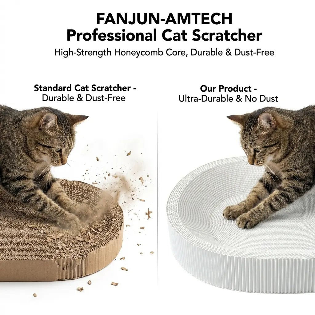 Mroace 2-in-1 Cartoon cat scratcher bed