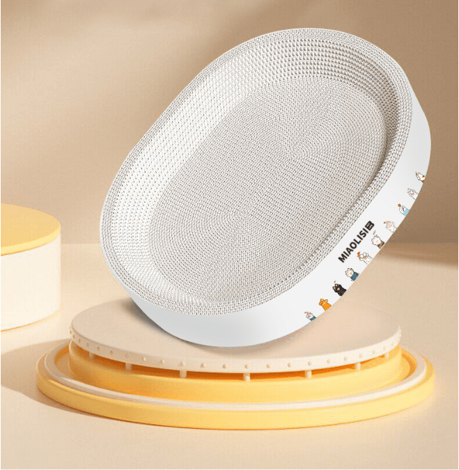 Mroace 2-in-1 Cartoon cat scratcher bed