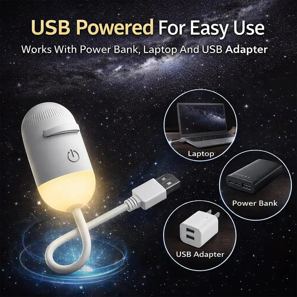 Mroace 2-in-1 Galaxy Star Projector Night Light with USB Power