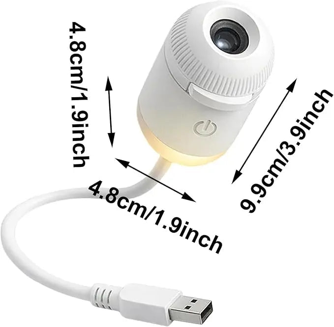 Mroace 2-in-1 Galaxy Star Projector Night Light with USB Power