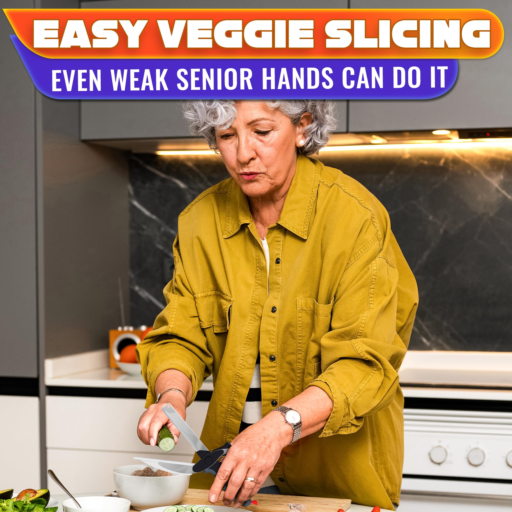 Mroace 2 in 1 Kitchen Scissors for Food