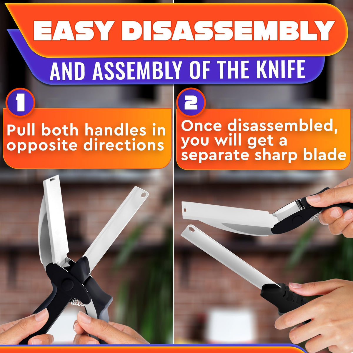 Mroace 2 in 1 Kitchen Scissors for Food
