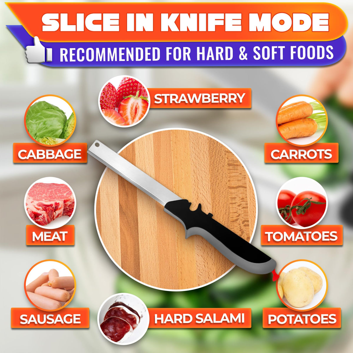 Mroace 2 in 1 Kitchen Scissors for Food