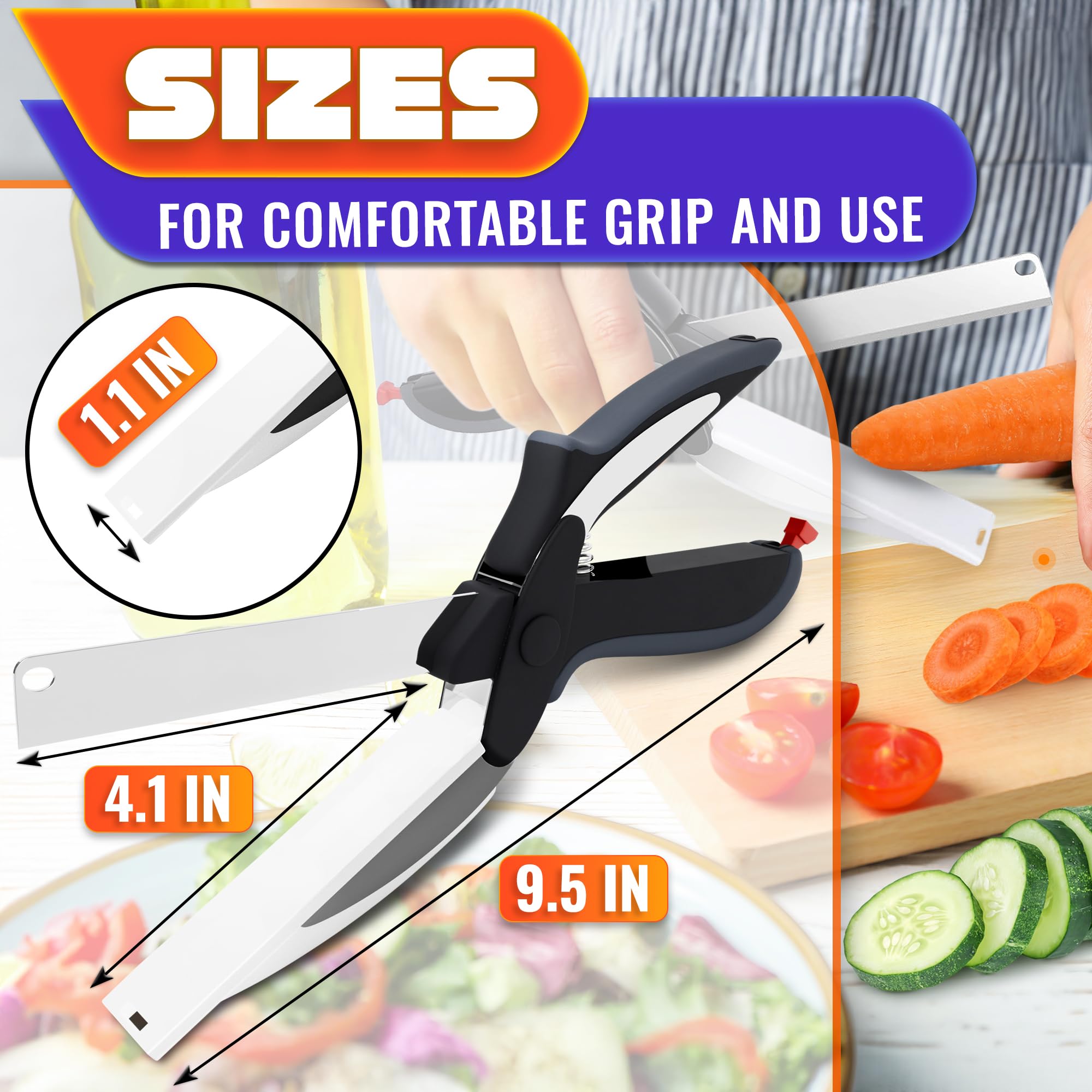 Mroace 2 in 1 Kitchen Scissors for Food