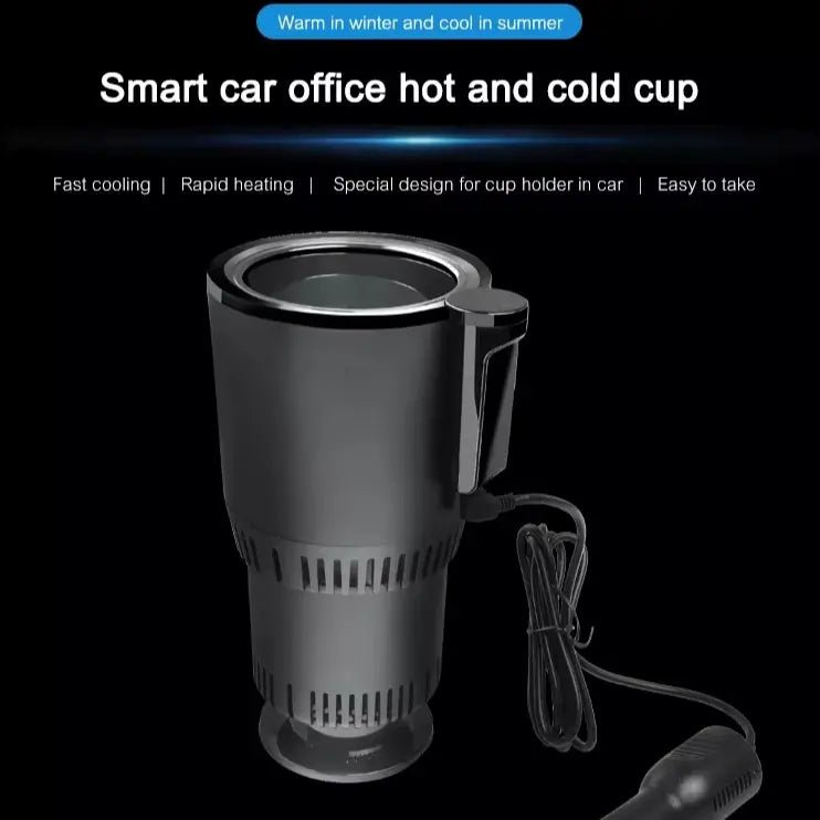 Mroace 2-in-1 Smart Car Cup Cooler and Warmer with Digital Display