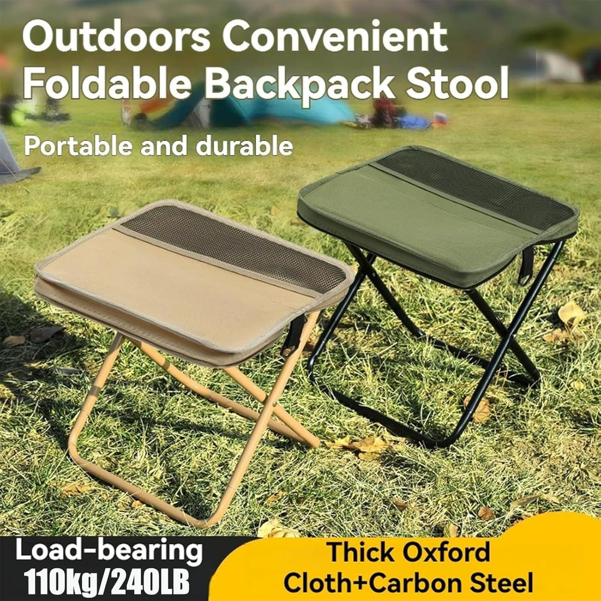 Mroace 2026 Upgrade Foldable Satchel Stool