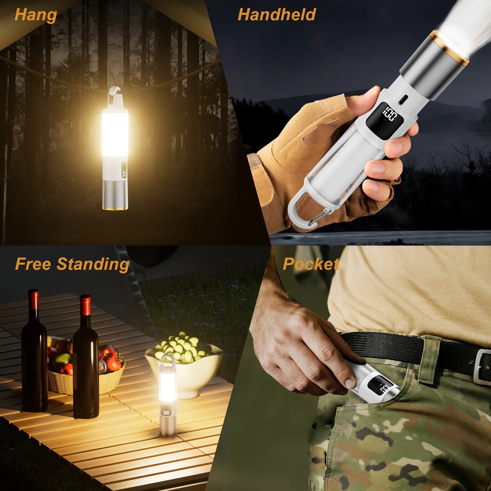 Mroace 2154 LED Ultra Bright Tactical Flashlight
