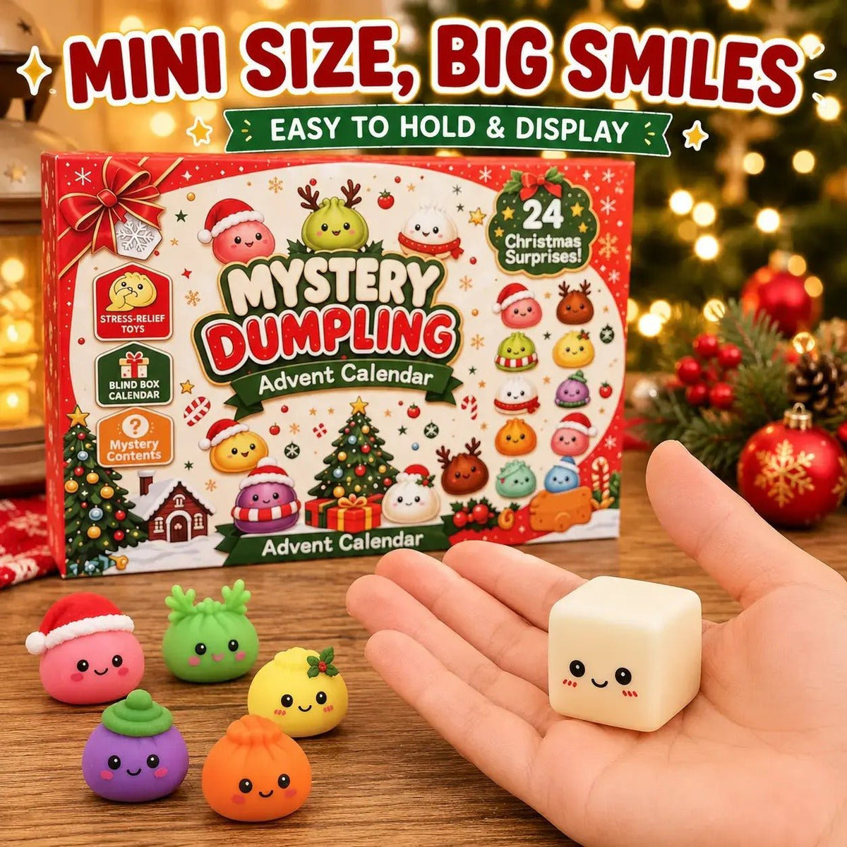 Mroace 24-Day Christmas Mini Squishies Advent Calendar