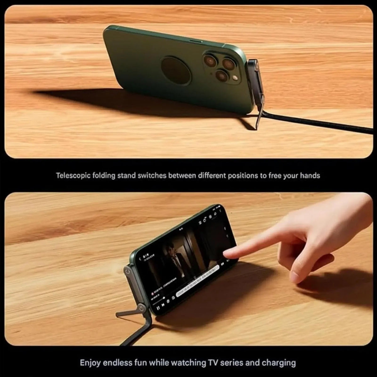 Mroace 240W Fast-Charging 2-in-1 Stand Hidden Cable - MROACE