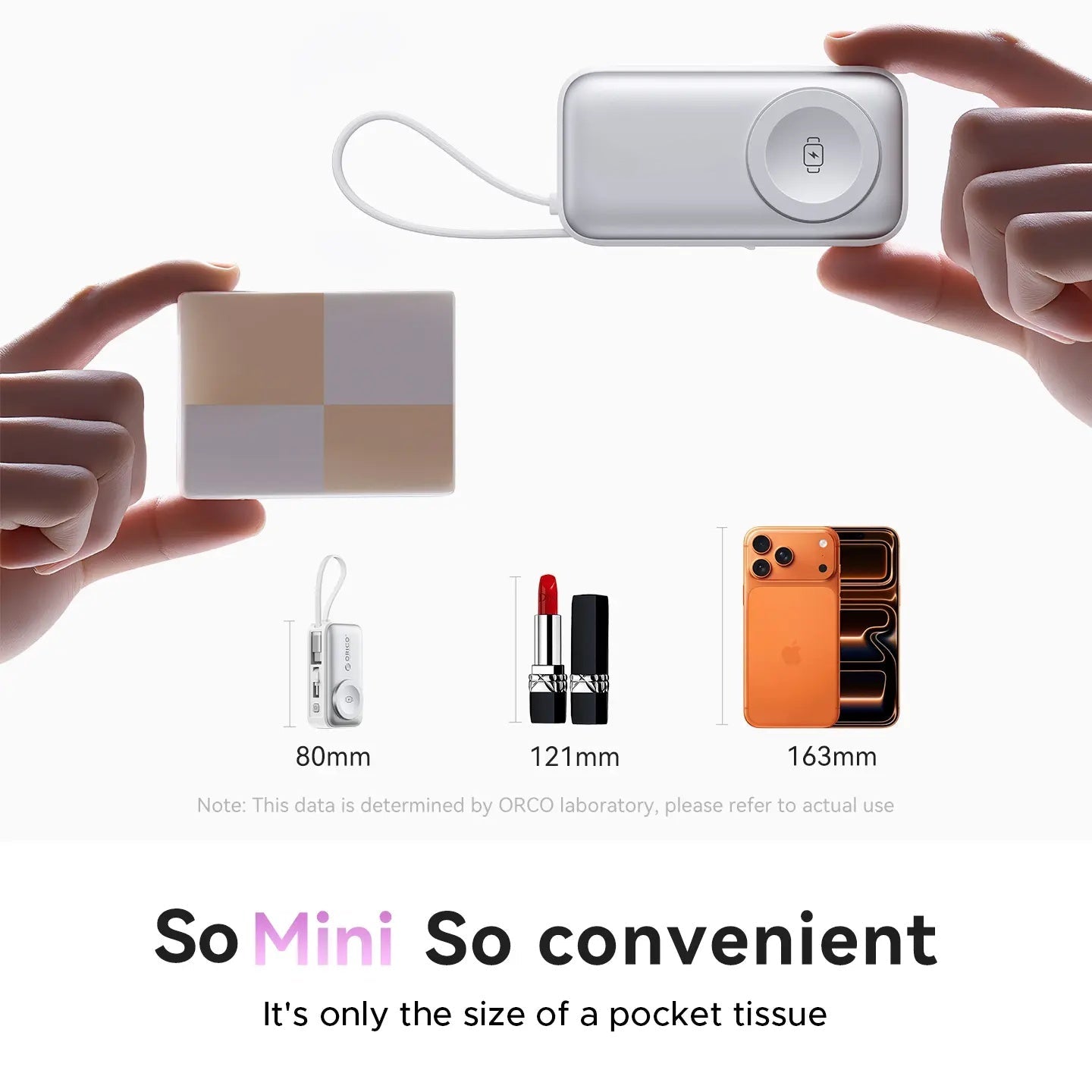 Mroace 3-in-1 Folding Chargeable Portable Power Bank