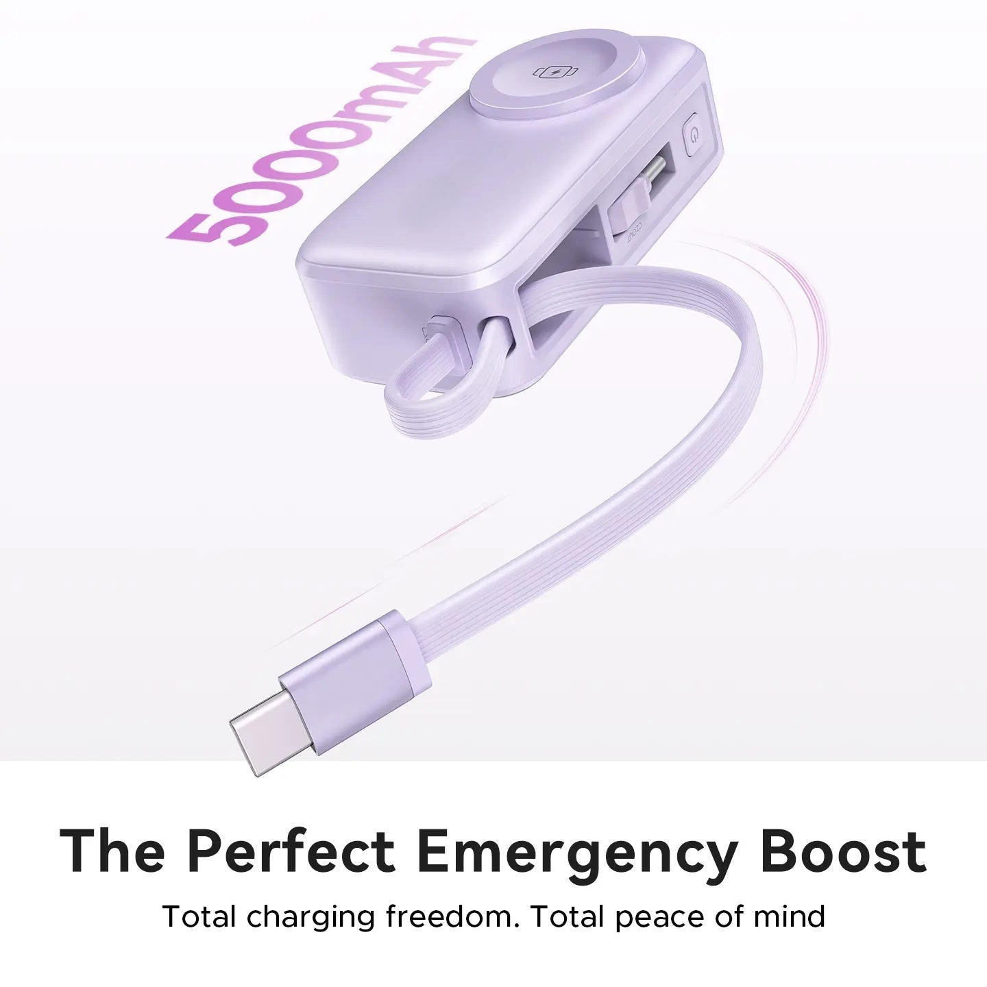 Mroace 3-in-1 Folding Chargeable Portable Power Bank