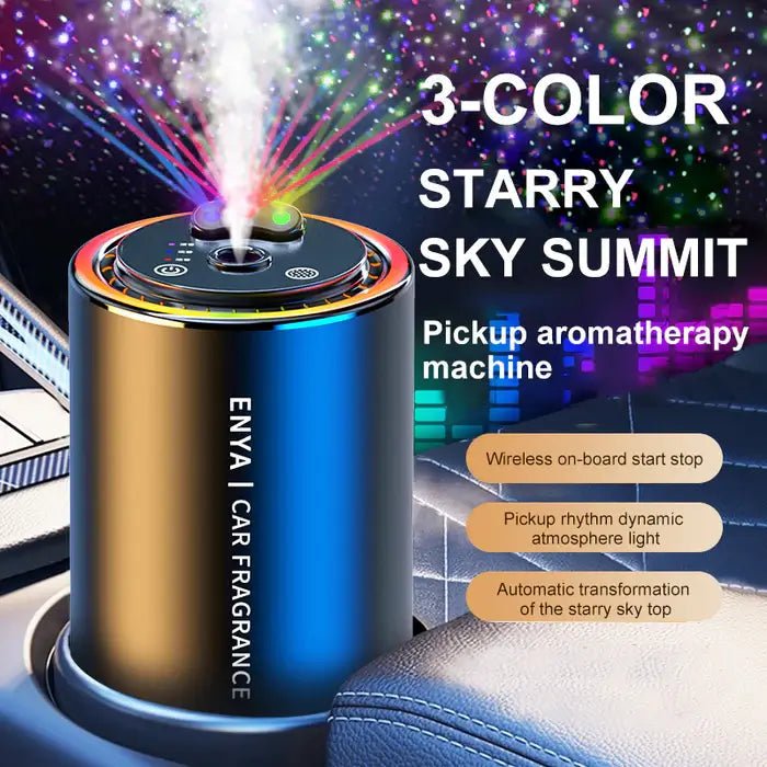 Mroace 3-in-1 RGB Starry-Sky Car Aromatherapy Diffuser