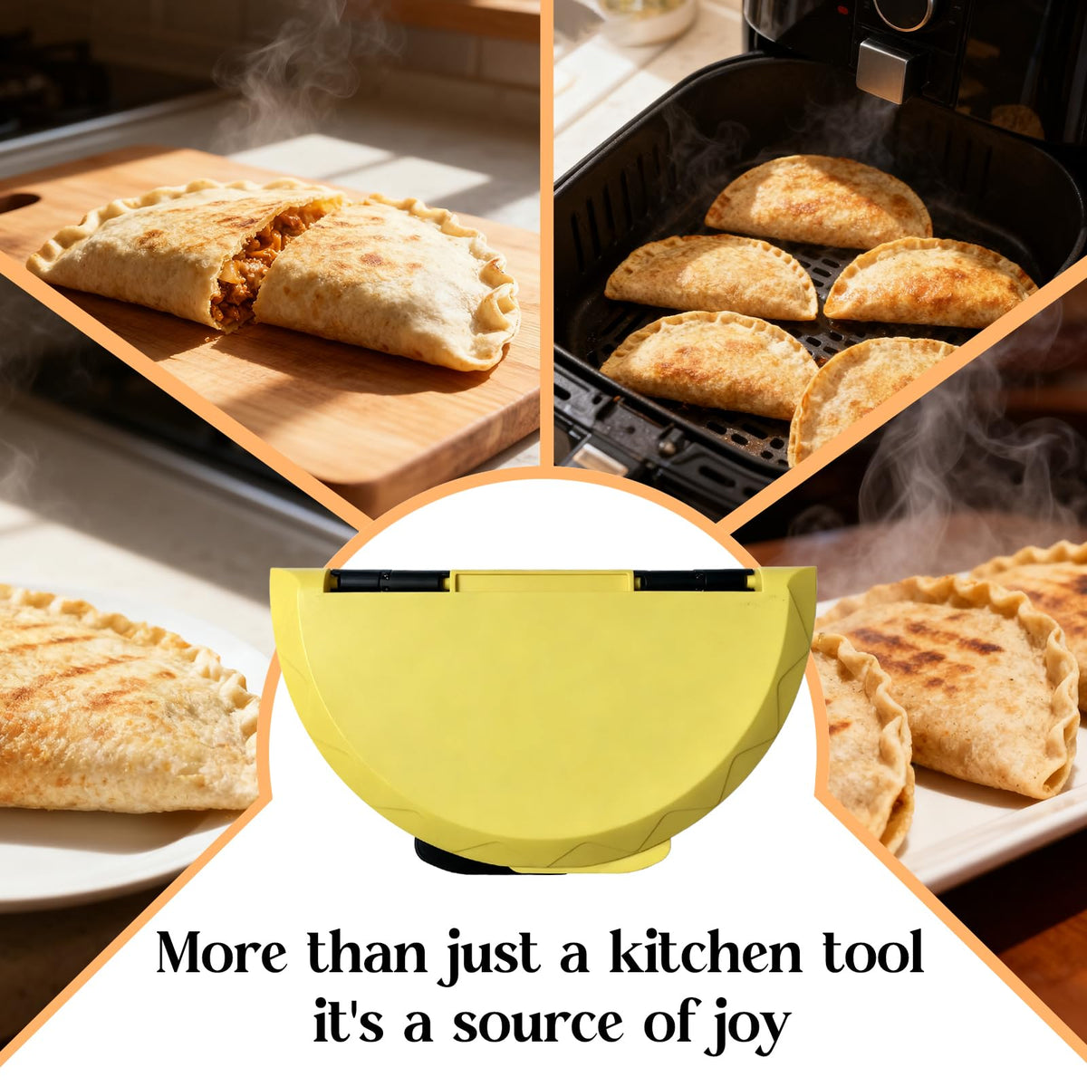 Mroace 3-in-1 Tortilla Sealer & Crimper Press