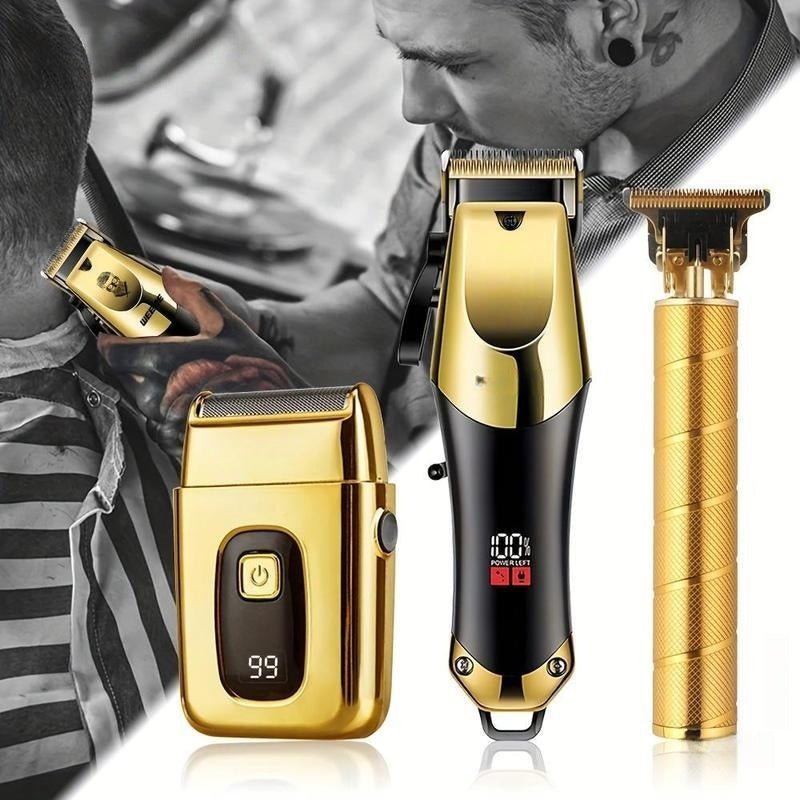 Mroace 3-Piece Professional Hair Clipper and Trimmer Kit for Men