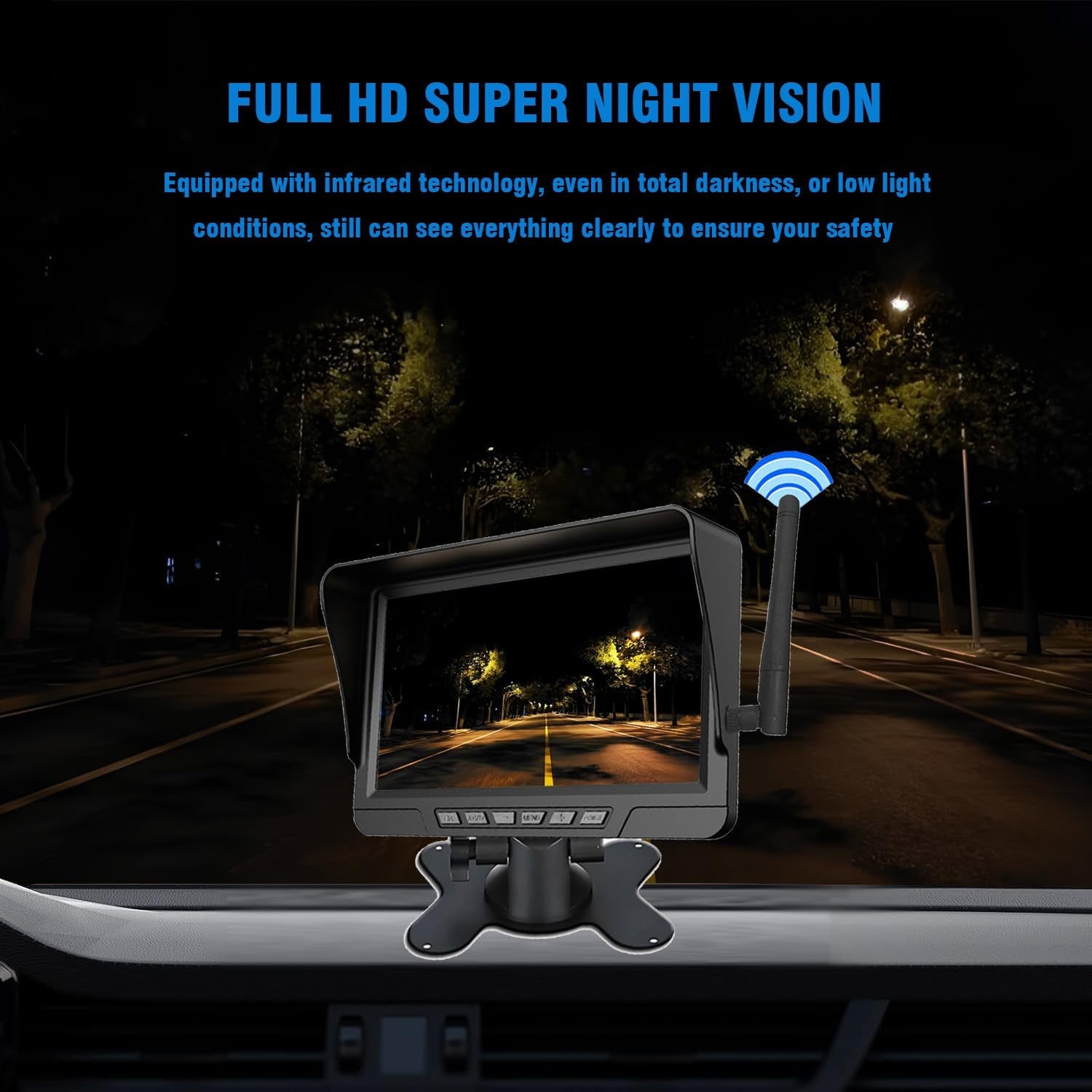 Mroace 360° Adjustable Magnetic Solar Wireless Trailer Camera System (2026 Edition)