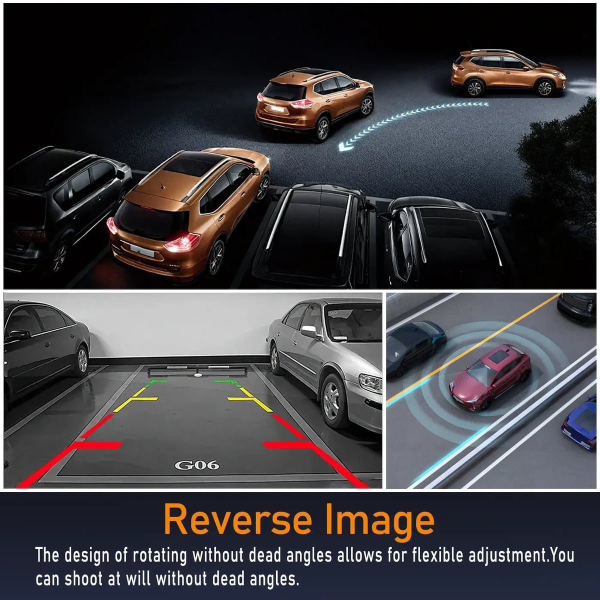 Mroace 360 Degree View 4 Channel Dash Cam
