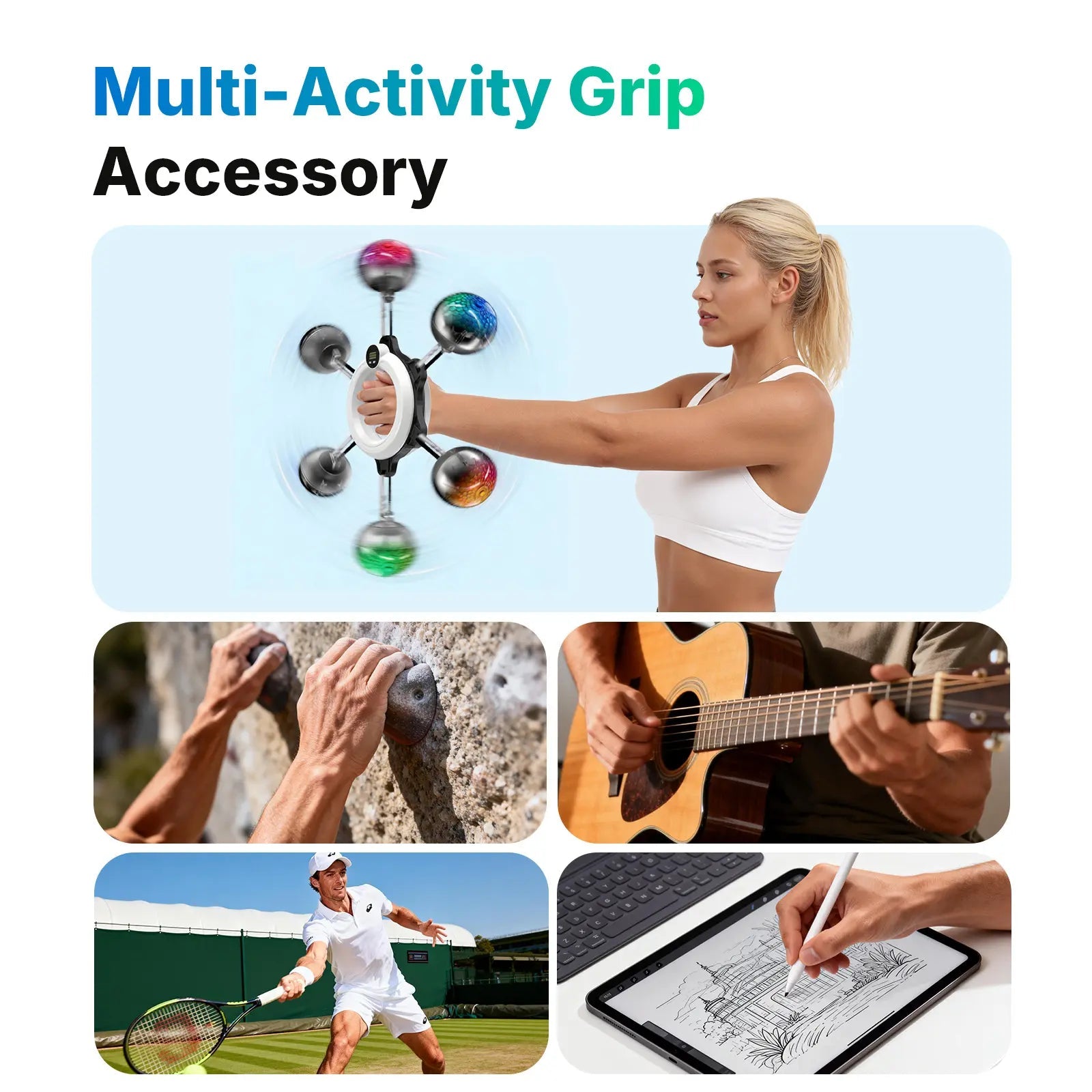 Mroace 360° Rotating Wrist & Forearm Trainer