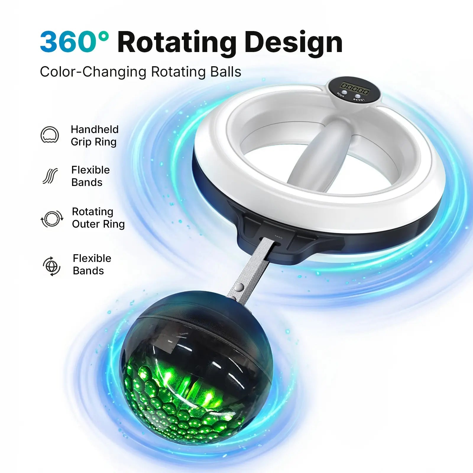 Mroace 360° Rotating Wrist & Forearm Trainer
