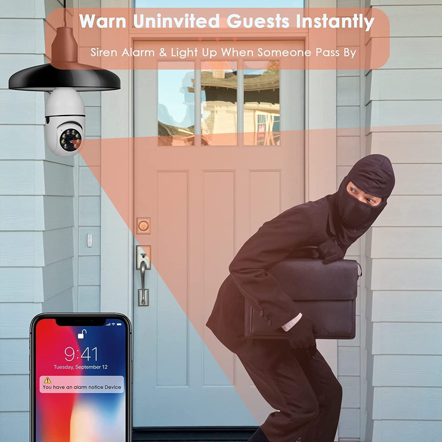 Mroace 360° Security Cameras Wireless Outdoor