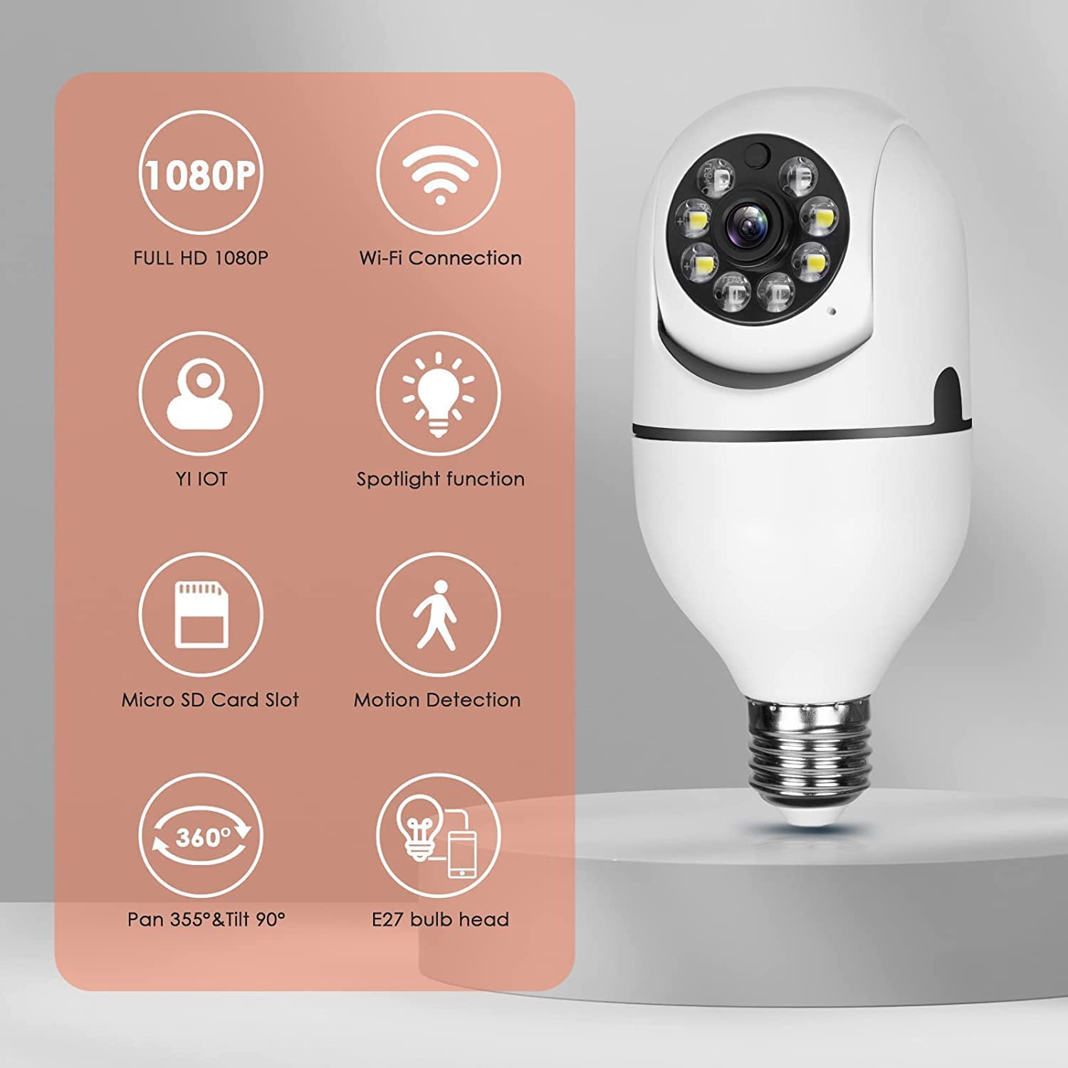 Mroace 360° Security Cameras Wireless Outdoor