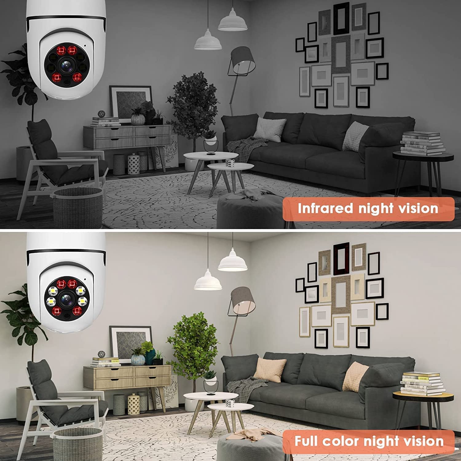 Mroace 360° Security Cameras Wireless Outdoor