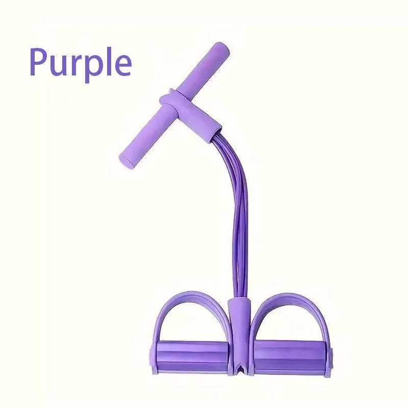 Mroace 4-Tube Foot Pedal Resistance Band Trainer