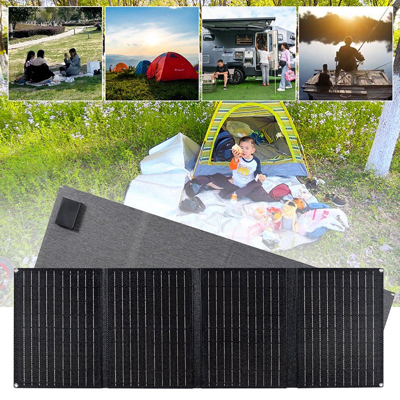 Mroace 40W Foldable Solar Panel Charger for Portable Power Stations