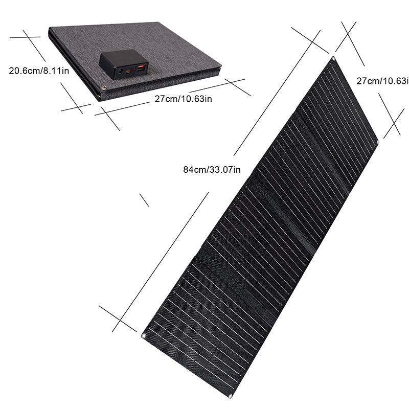Mroace 40W Foldable Solar Panel Charger for Portable Power Stations