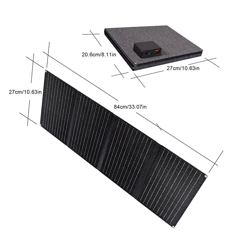 Mroace 40W Foldable Solar Panel Charger for Portable Power Stations