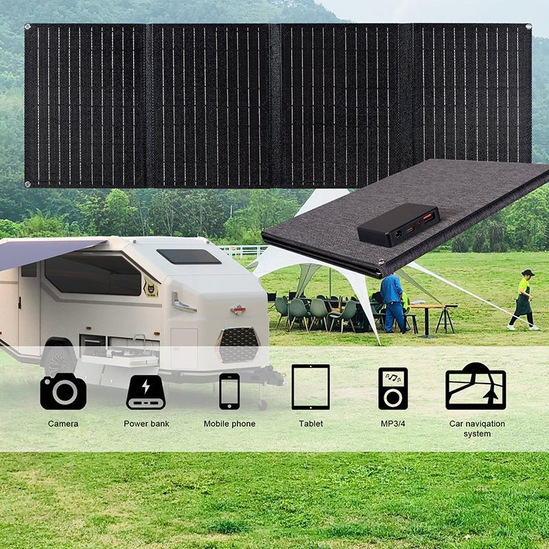 Mroace 40W Foldable Solar Panel Charger for Portable Power Stations