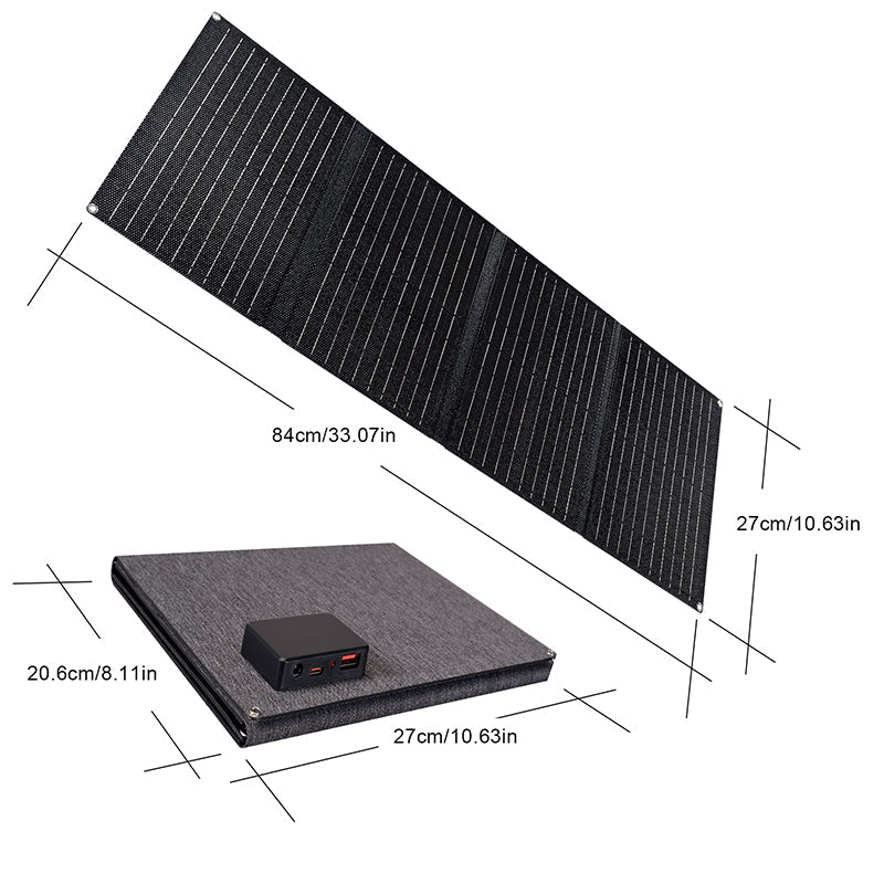Mroace 40W Foldable Solar Panel Charger for Portable Power Stations