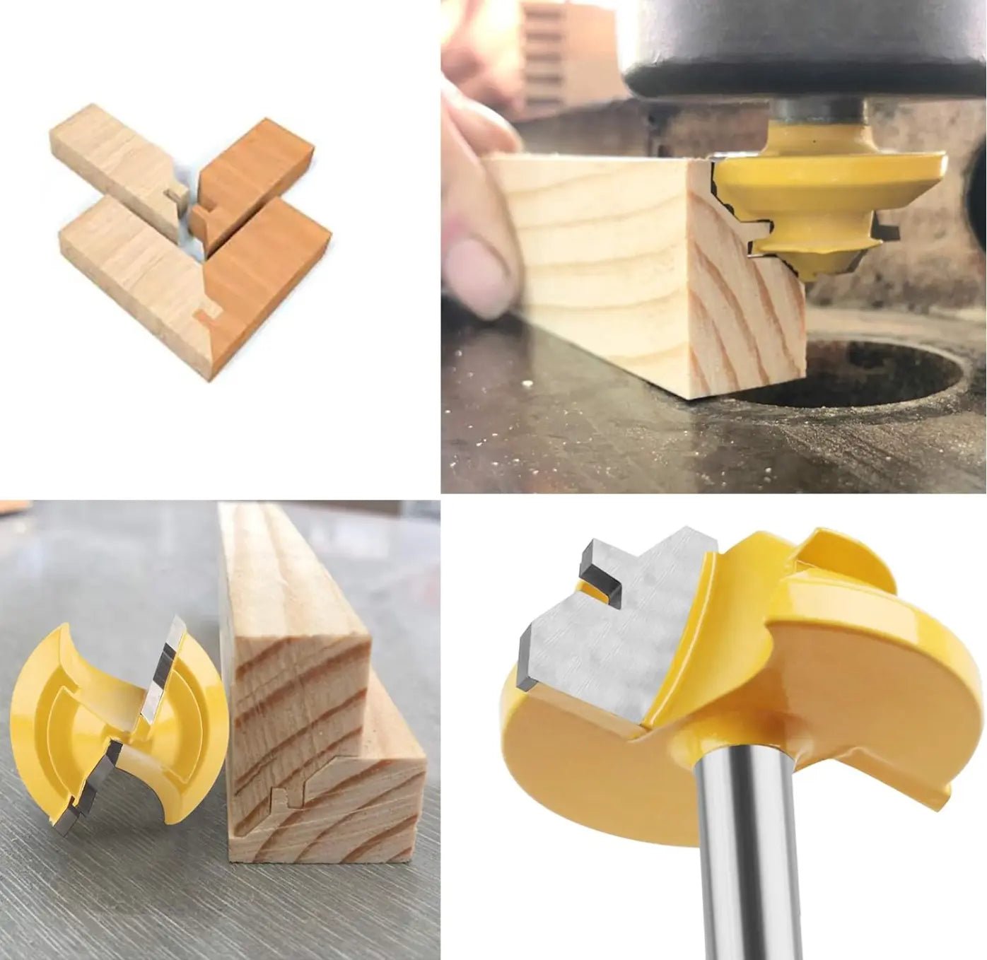 Mroace 45° Lock Miter Router Bit for Precision Wood Joinery