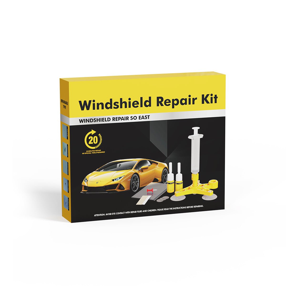 Mroace 4PCS Windshield Crack and Chip Repair Kit