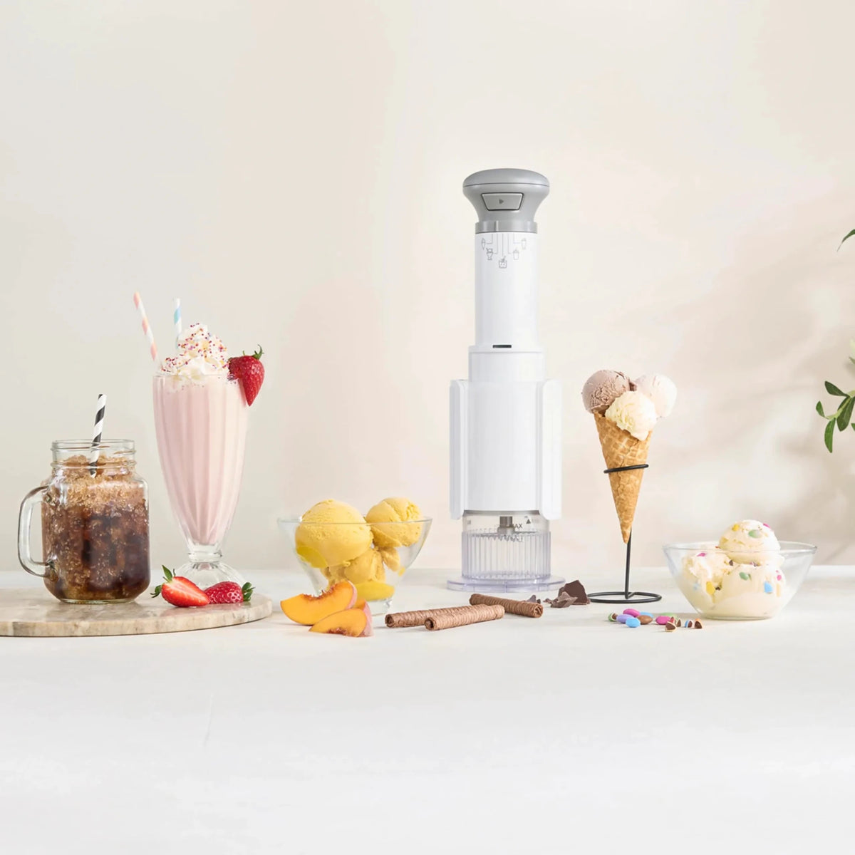 Mroace 5-in-1 Compact Frozen Dessert Maker
