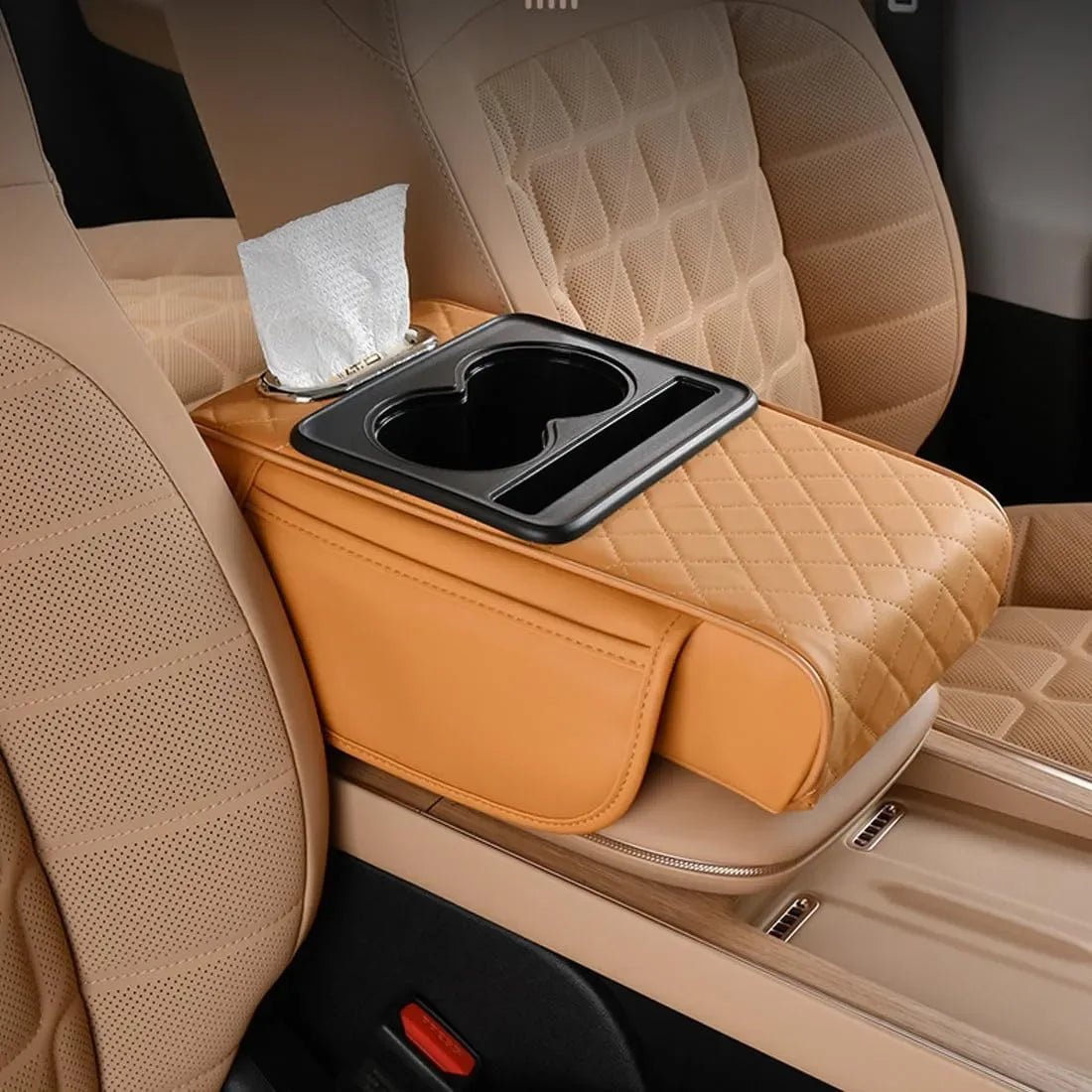 Mroace 5-in-1 Multi-Function Car Organizer Armrest Cushion - MROACE