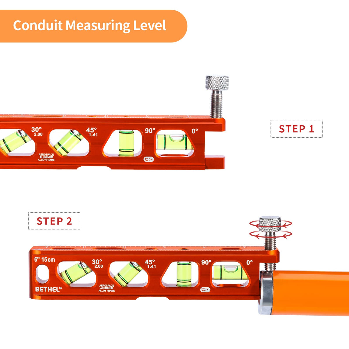 Mroace 6-Inch Magnetic Torpedo Level with 4 Vials and V-Groove