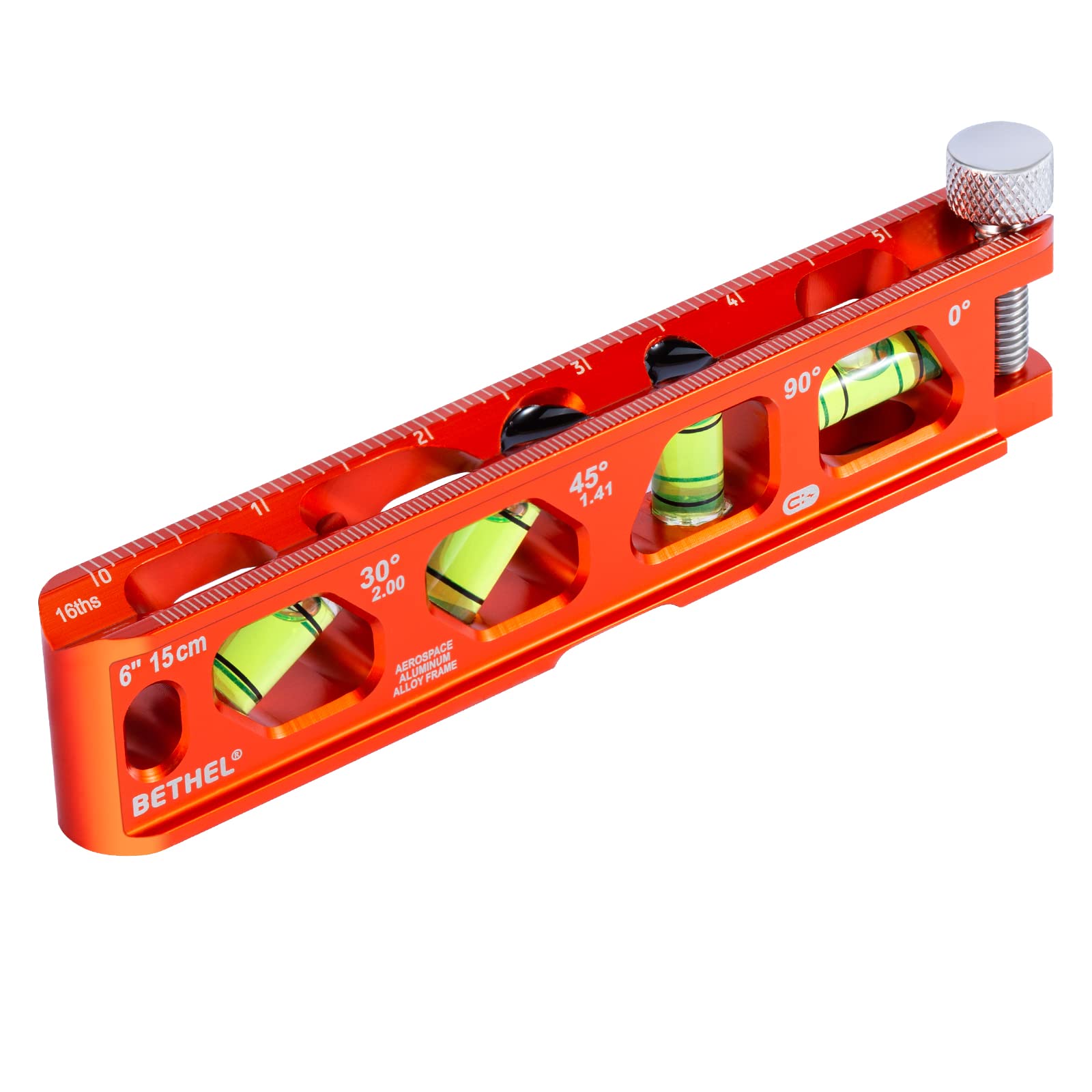 Mroace 6-Inch Magnetic Torpedo Level with 4 Vials and V-Groove