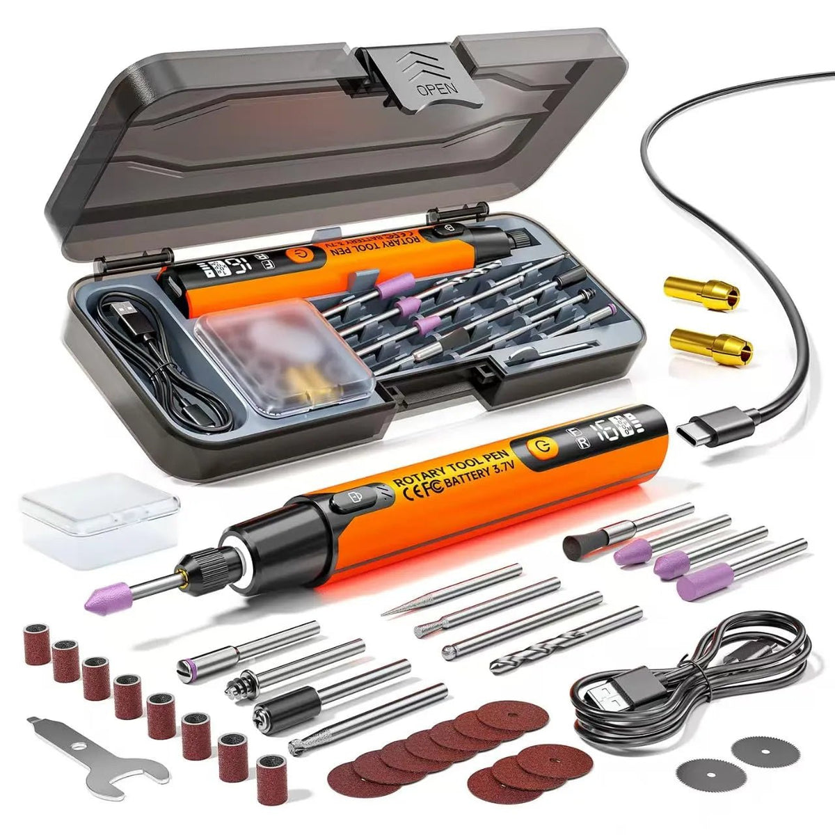 Mroace 6-Speed USB Rechargeable Engraving Pen