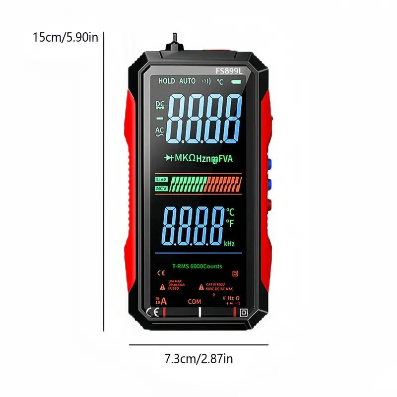 Mroace 6000 Count True RMS Digital Multimeter with Auto-Ranging