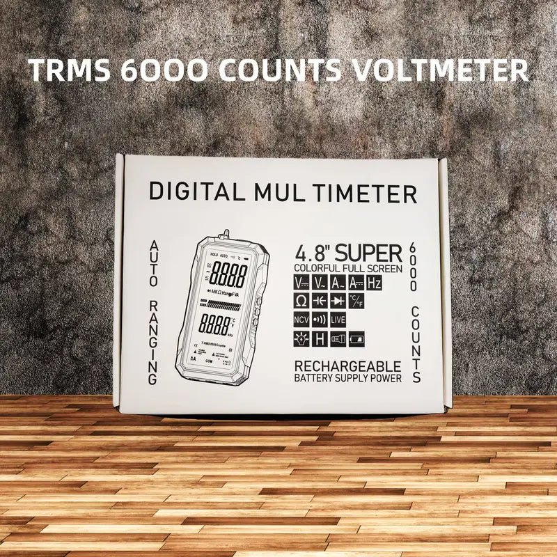 Mroace 6000 Count True RMS Digital Multimeter with Auto-Ranging